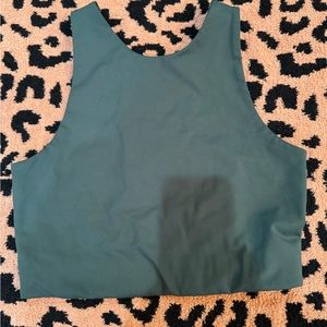 Girlfriend Collective Paloma longline bra in Moss - size Medium